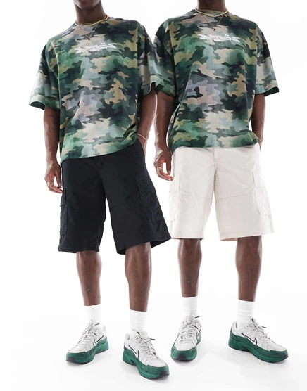 Шорты-карго Jack &Jones 2 pack черного и кремового цветов black/moonbeam