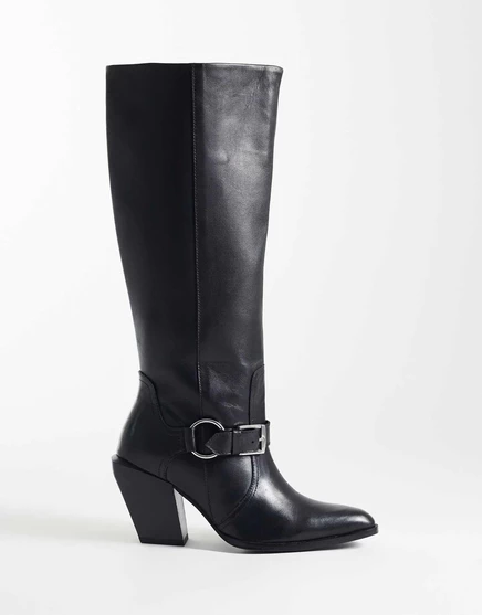 Женские кожаные ботинки ASOS Design Carson, черные