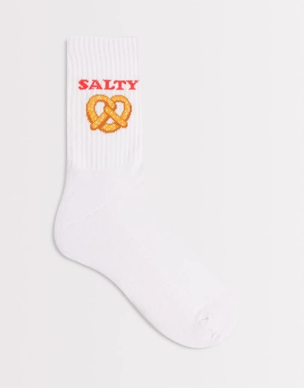 Мужские носки ASOS Design с графикой salty, белые