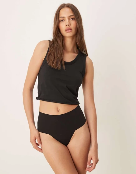 Женские стринги Spanx Undie-tectable моделирующие, с высокой посадкой, черные