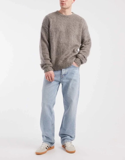 Мужские джинсы Tommy Jeans Otis прямого кроя, светло-синие