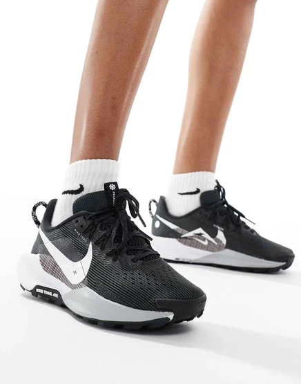 Кроссовки Nike Running Reactx Pegasus Trail 5 черно-белого цвета black
