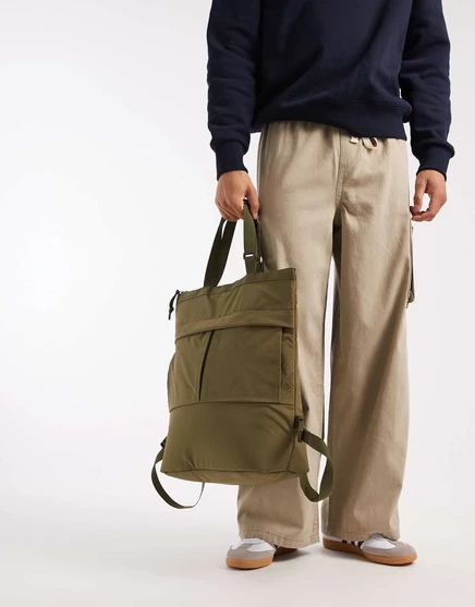 Рюкзак ASOS DESIGN ripstop зеленого цвета green