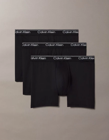 Мужские боксер-брифы Calvin Klein Micro Stretch, 3 шт., черные