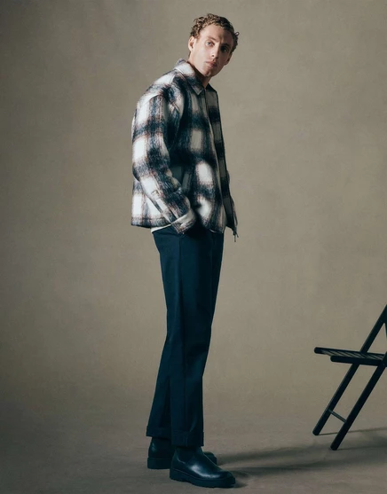 КОЛЛЕКТИВНЫЙ стеганый жакет ASOS в клетку shadow plaid ecru