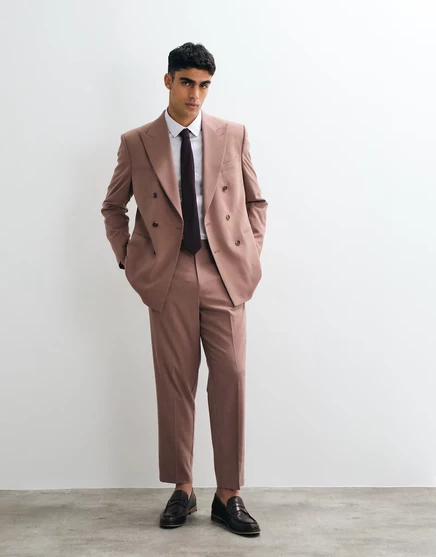 Мужские брюки ASOS Design carrot, бордовые