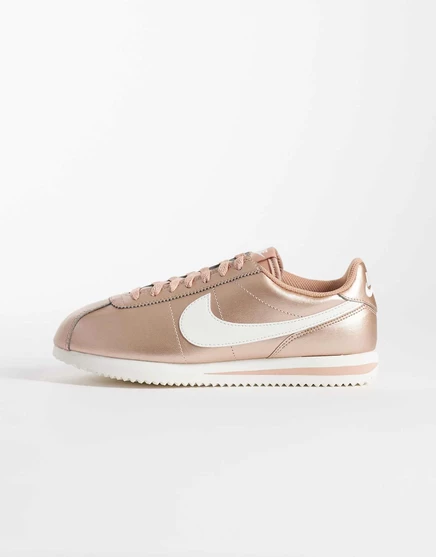 Женские кроссовки Nike Cortez, розово-золотые