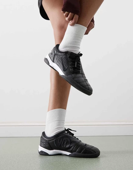 Кроссовки Nike T90 черного цвета с отделкой из крокодиловой кожи