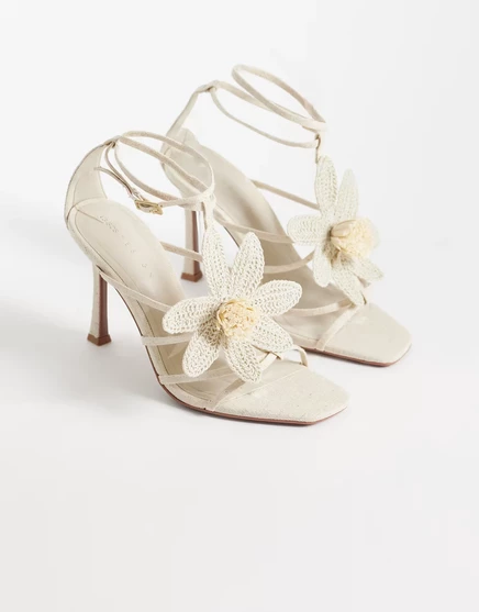 Женские босоножки ASOS Design Natalia, льняные