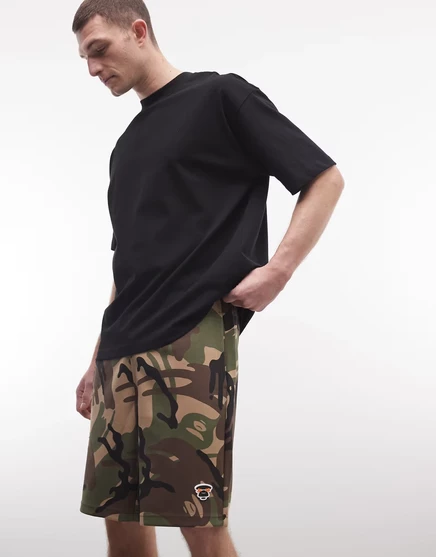 Мужские шорты Aape by A Bathing Ape свободного кроя, камуфляжные, мульти
