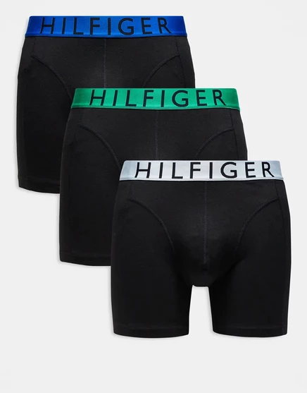Мужские трусы‑боксеры Tommy Hilfiger, 3 шт., черные