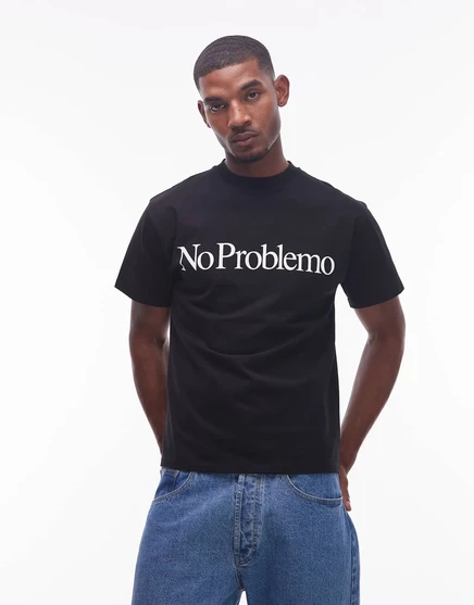 Футболка с логотипом No Problemo черного цвета black