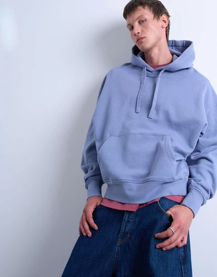 Бренда Topman тяжеловесных негабаритных Fit балахон в середине синий mid blue