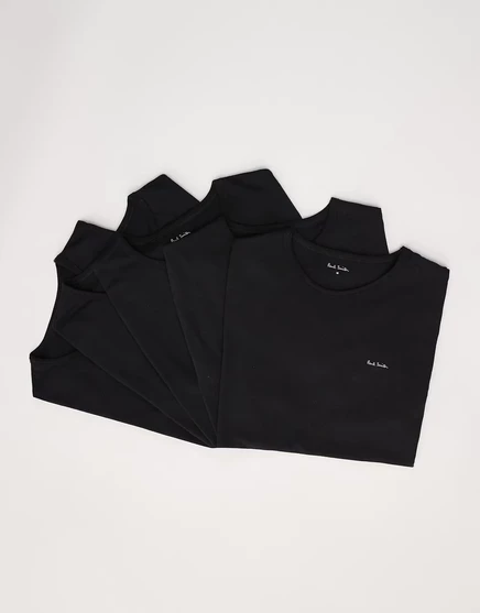 Мужские футболки PS Paul Smith 5 шт., обычного кроя, черные