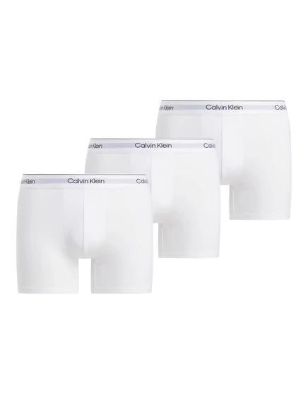 Трусы-боксеры Calvin Klein Icon из хлопка-стрейча, 3 упаковки, тройного белого цвета white