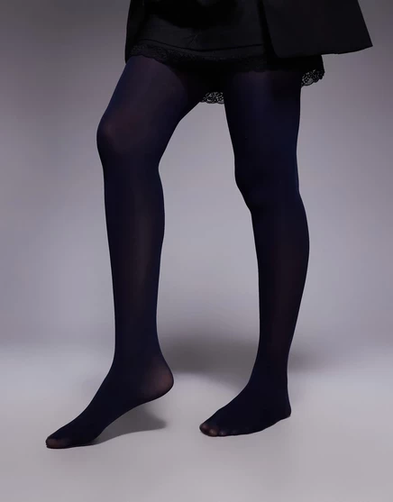 Колготки ASOS DESIGN 40 денье темно-синего цвета dark navy