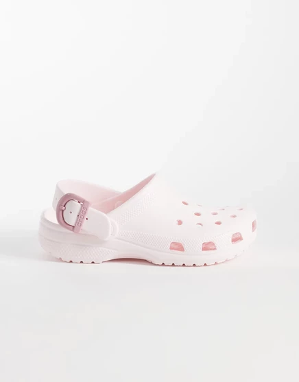 Женские сабо Crocs Classic с пряжкой, светло-розовые