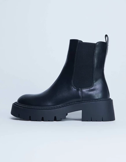 Массивные ботинки челси от Topshop Layla черного цвета black