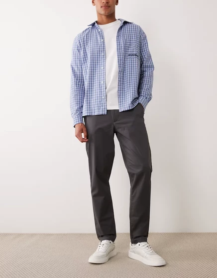 Мужские зауженные чиносы ASOS Design, серые