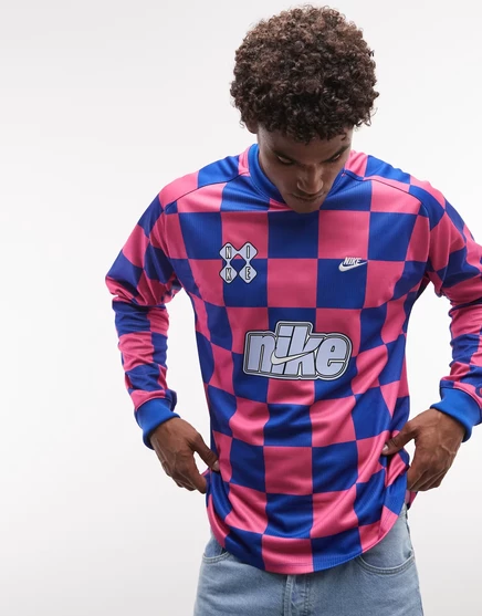 Мужской лонгслив Nike Club Goalie, сине-розовый