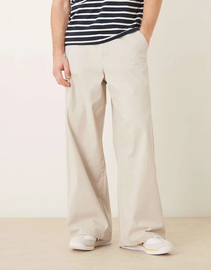 Спортивные штаны ASOS Design свободные чиносы, песочные