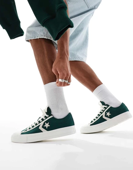 Роскошные кроссовки Converse Star Player 76 зеленого цвета light green