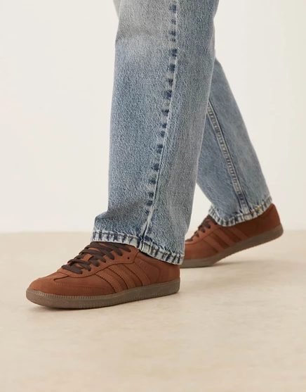 Мужские кроссовки adidas Originals Samba OG, коричневые