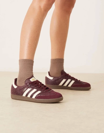 Мужские кроссовки adidas Originals Samba OG, бордовые