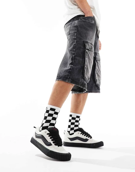 Кеды Vans Knu Skool кремово-черные