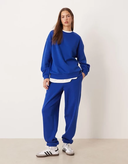 Спортивные брюки ASOS DESIGN ultimate с манжетами на спине темно-синего цвета blue