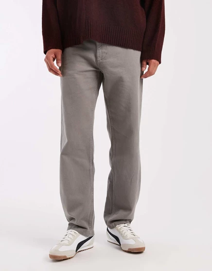 ДИЗАЙНЕРСКИЕ брюки-чиносы ASOS прямого кроя серого цвета gray