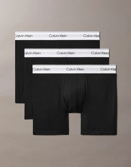 Хлопковые эластичные трусы-боксеры Calvin Klein Icon из 3-х упаковок черного цвета black