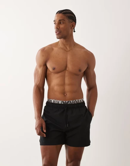 Плавательные шорты Emporio Armani Bodywear черного цвета черный