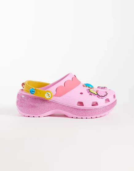 Классические сабо на платформе Crocs Princess Peach в стиле мульти-мульти