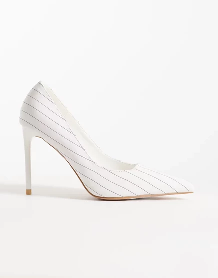 Женские туфли-лодочки SIMMI Shoes Arielle, белые в полоску