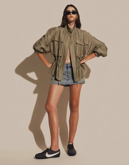 Женская рубашка-куртка ASOS Design, зелёная