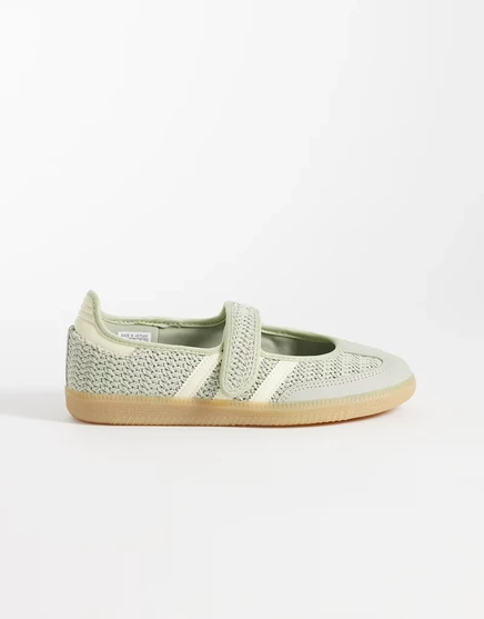 Женские туфли adidas Originals Samba Mary Jane, зеленые