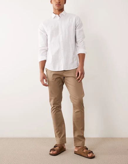 Мужские чиносы ASOS Design зауженные, песочные