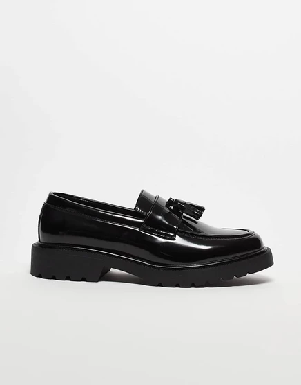 Лоферы Asos Design с кисточками, черные