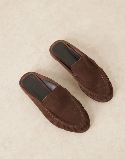 Женские мюли asos design mellow, шоколадный замш