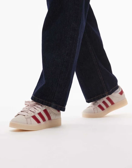кроссовки adidas Originals Campus 00s серого и красного цветов gray