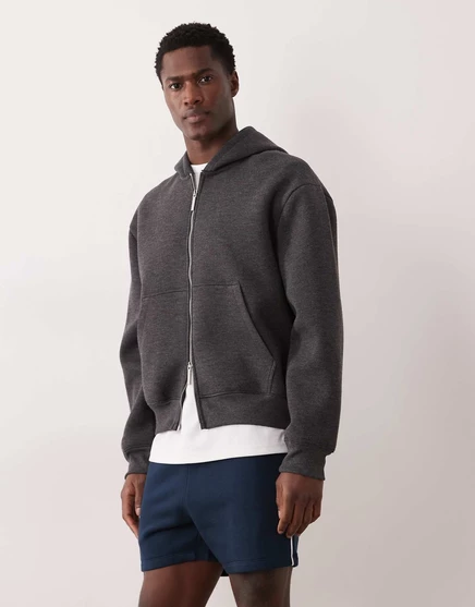 Мужские короткие шорты ASOS DESIGN slim fit с контрастной окантовкой, тёмно-сапфировые