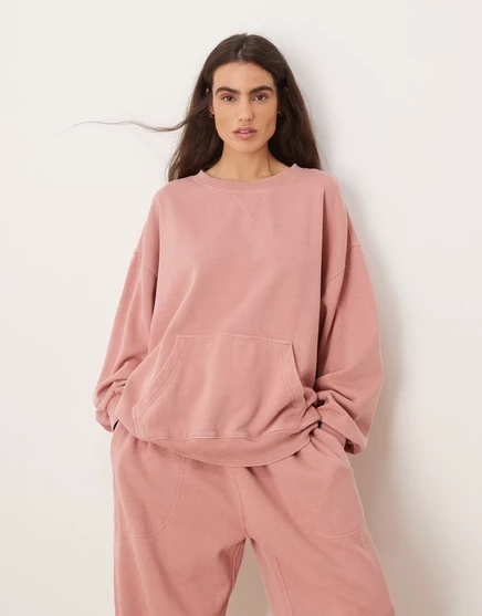 Женское худи Free People Slow It Down, пыльно-розовая
