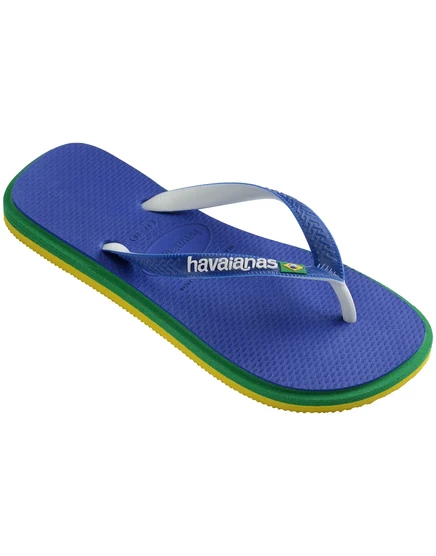 Унисекс сланцы havaianas Brazil с логотипом, синие