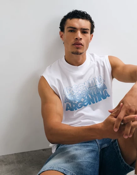 Мужская майка ASOS Design Argentina, белая