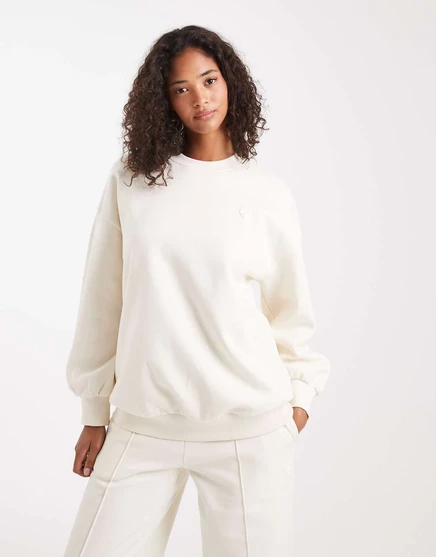 Толстовка Miss Selfridge оверсайз цвета экрю ecru
