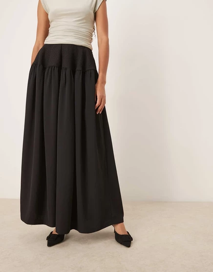 Контрастные брюки-баллоны ASOS DESIGN из черного букле, сшитые на заказ по индивидуальному заказу - часть комплекта black