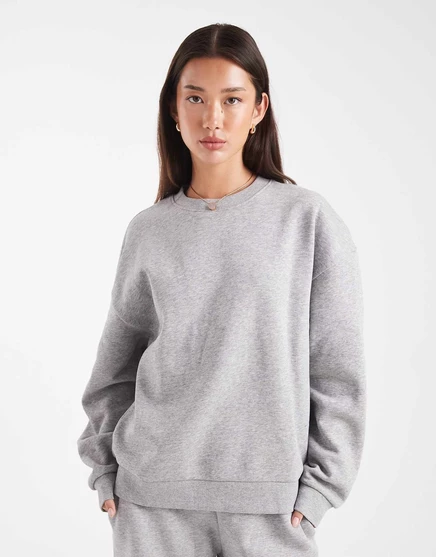 Стильная толстовка ASOS DESIGN ultimate оверсайз с откидной спинкой из серого вереска gray heather