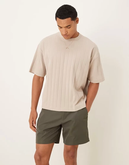 Мужские шорты Abercrombie & Fitch 7″, хаки-зеленые