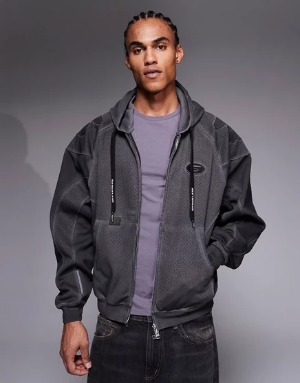 Мужская мотокроссовая куртка AAPE by A Bathing Ape на молнии с капюшоном, черная